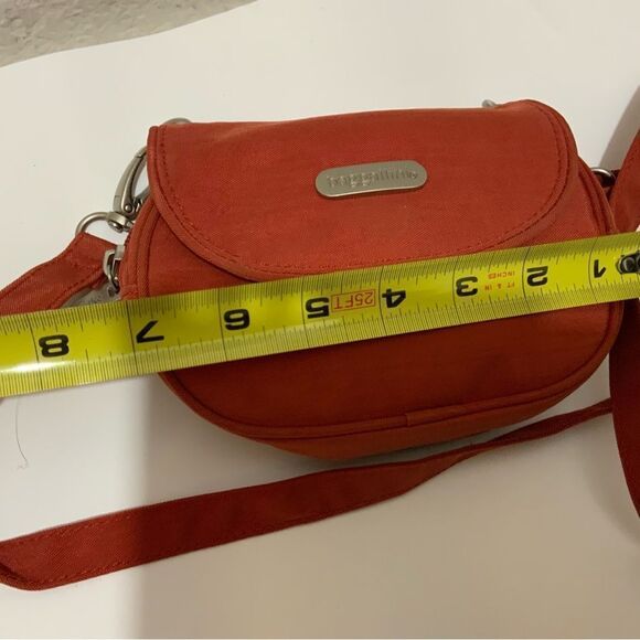 Bagallini Crossbody reddish brown small bag 7”x5” - Picture 8 of 9